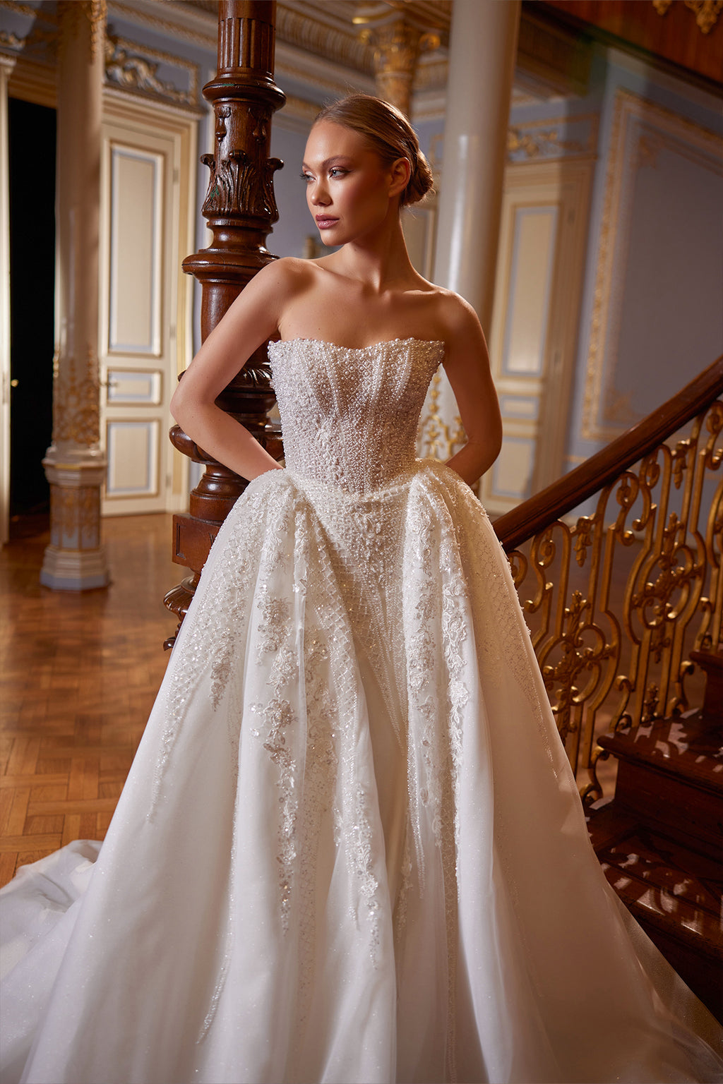 Annabella Kristal İşlemeli Balık Prenses Gelinlik