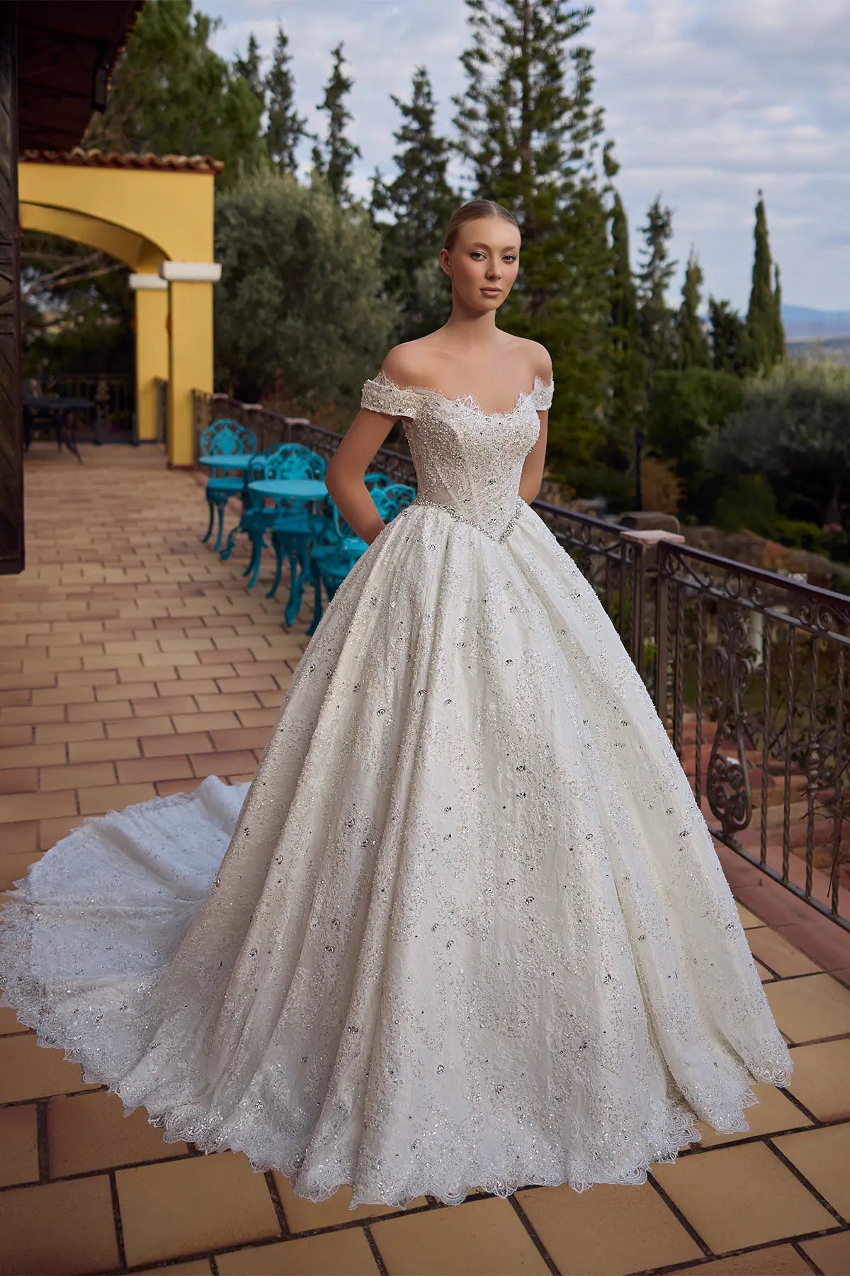 Puffy Princess Wedding Dress