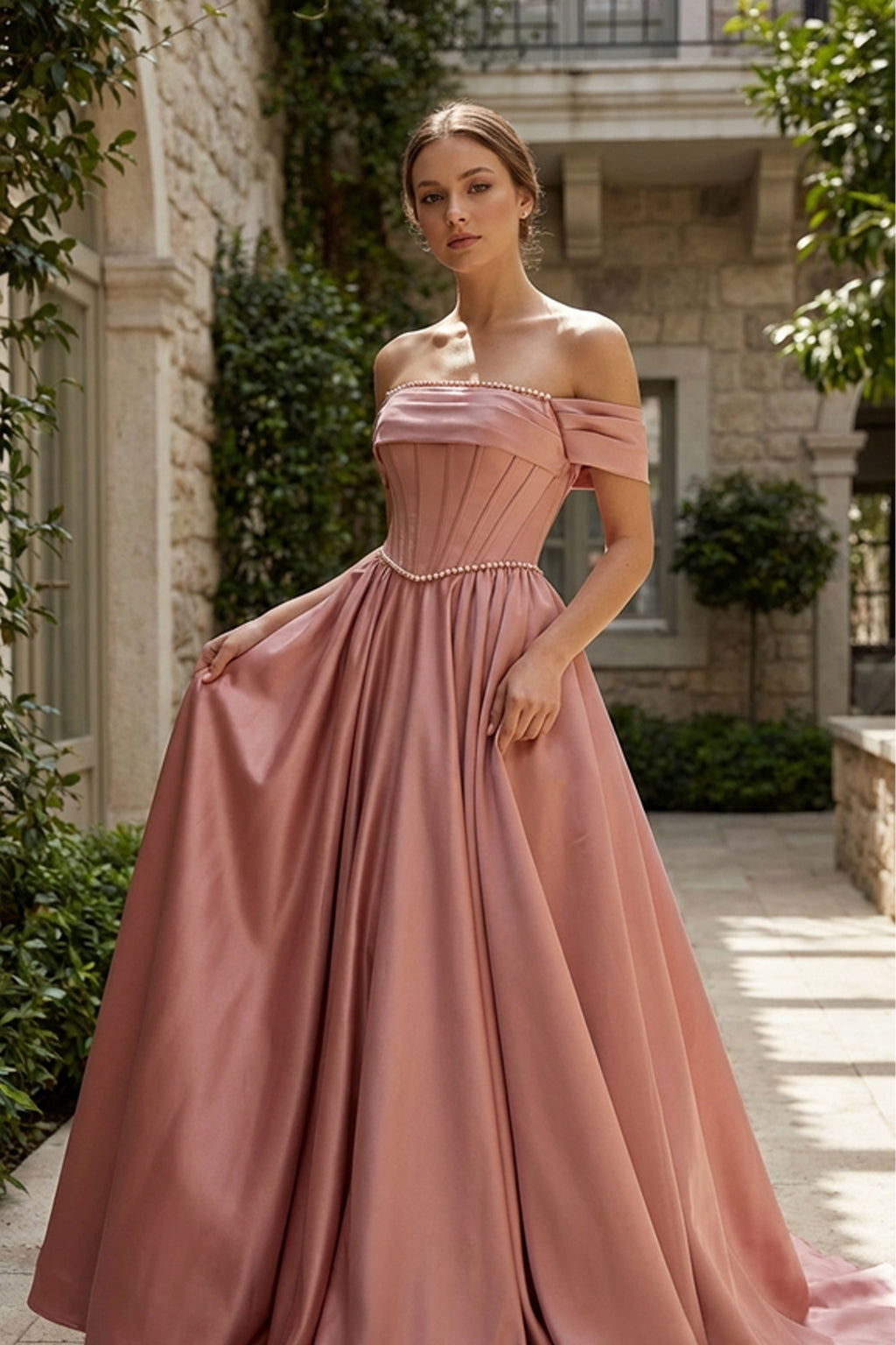 İnci Detaylı Helen Abiye Mercan